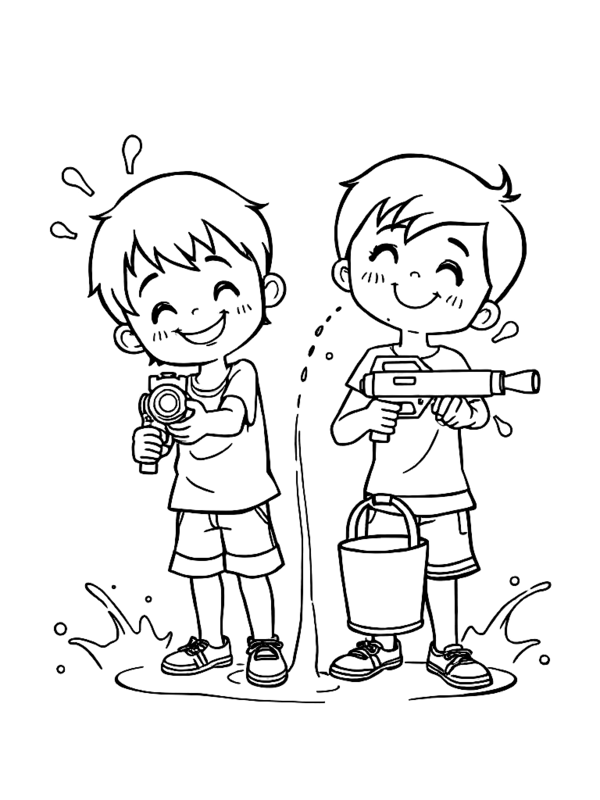 Sample coloring page 4 from the Chiang Mai coloring book